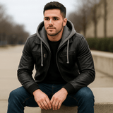 Miesten hupparitakki - monipuolinen muotoilu - mukavuus ja tyyli - EmiyoSuomi - Takit - Miehet