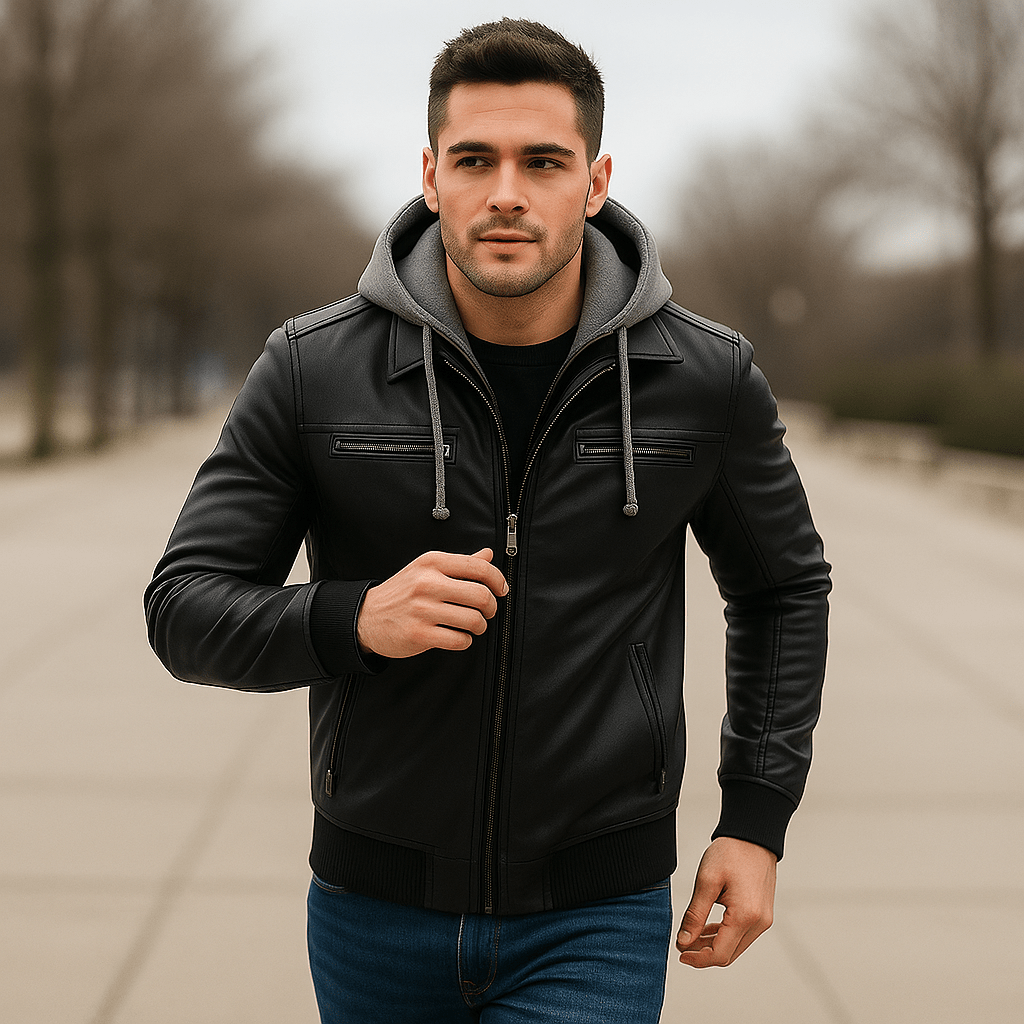 Miesten hupparitakki - monipuolinen muotoilu - mukavuus ja tyyli - EmiyoSuomi - Takit - Miehet