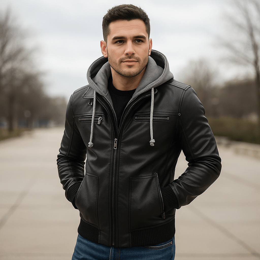 Miesten hupparitakki - monipuolinen muotoilu - mukavuus ja tyyli - EmiyoSuomi - Takit - Miehet