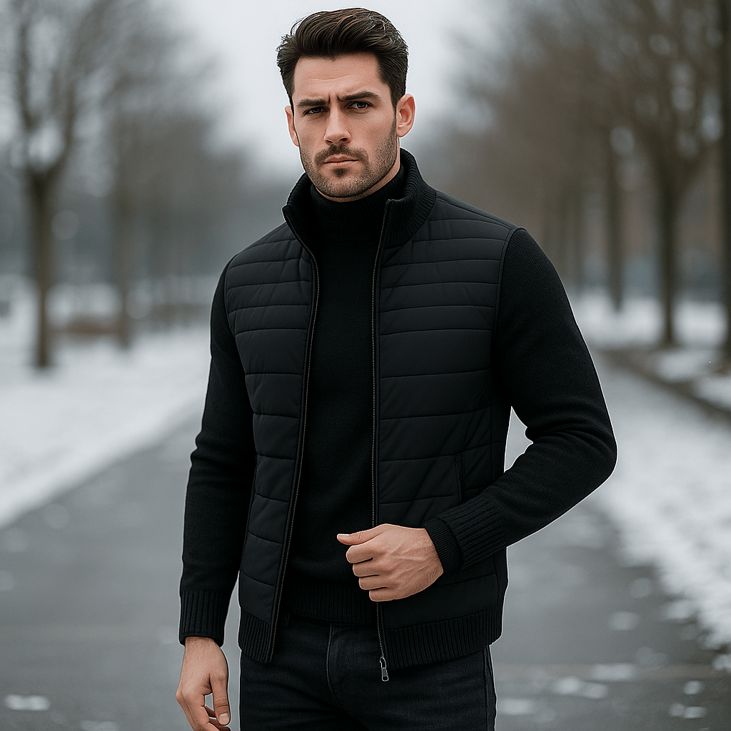 Miesten klassinen takki - pystykrae - ajaton muotoilu - EmiyoSuomi - Takit - Miehet