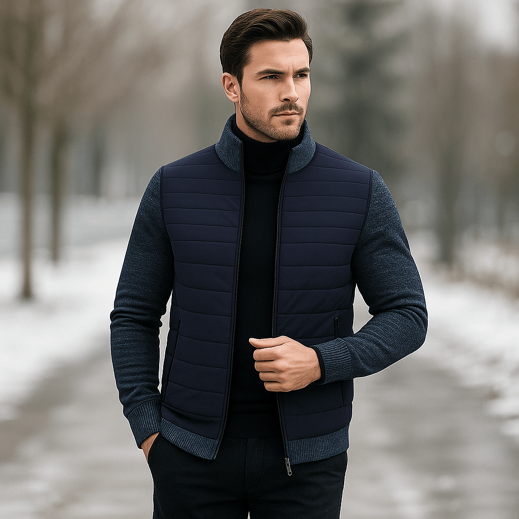 Miesten klassinen takki - pystykrae - ajaton muotoilu - EmiyoSuomi - Takit - Miehet