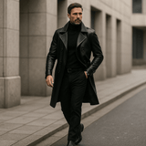 Miesten klassinen virallinen pitkä takki – ajaton eleganssi – mukavuus - EmiyoSuomi - Takit - Miehet
