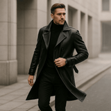 Miesten klassinen virallinen pitkä takki – ajaton eleganssi – mukavuus - EmiyoSuomi - Takit - Miehet