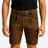 Miesten Nahkatraditionaalihousut - Tyylikkäät, Kestävä & Mukavat - EmiyoSuomi - Oktoberfest - Miehet