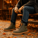 Miesten Nilkkurit Nauhoilla Pehmustetulla Kauluksella - EmiyoSuomi - miesten nilkkurit