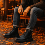 Miesten Nilkkurit Nauhoilla Pehmustetulla Kauluksella - EmiyoSuomi - miesten nilkkurit