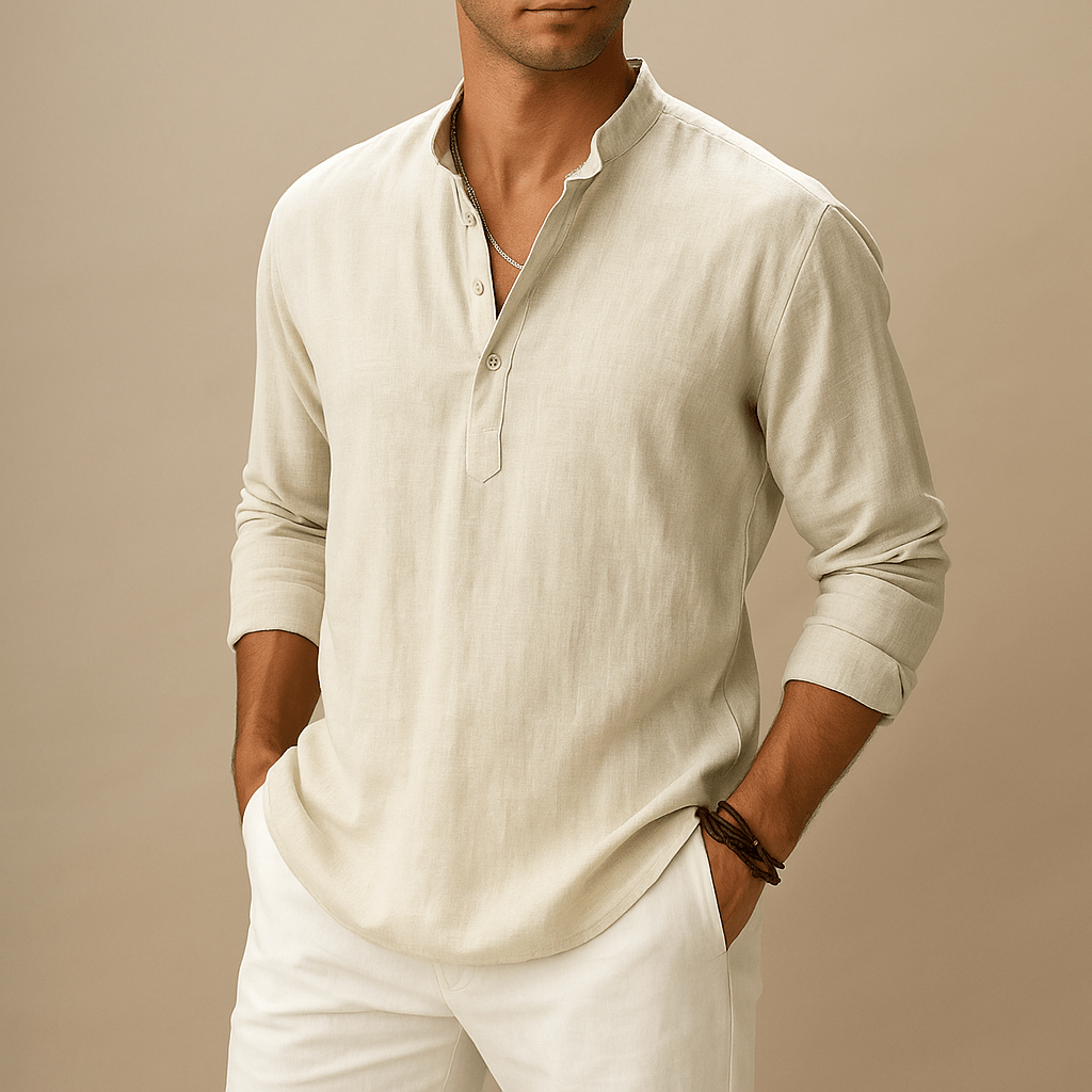 Miesten Pellavapaita – Kevyt ja Tyylikäs - EmiyoSuomi - Miesten T - paidat