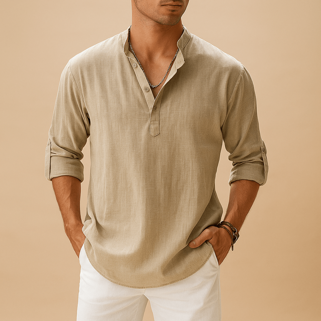 Miesten Pellavapaita – Kevyt ja Tyylikäs - EmiyoSuomi - Miesten T - paidat