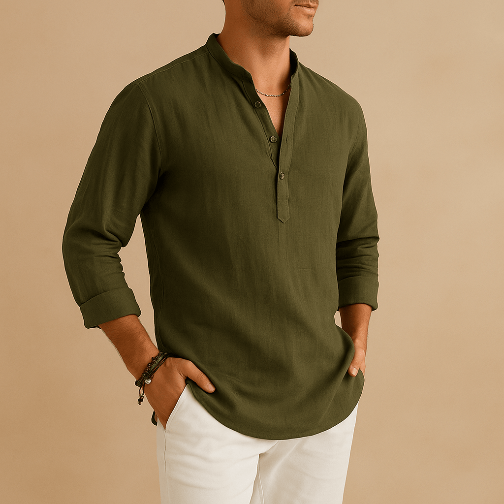 Miesten Pellavapaita – Kevyt ja Tyylikäs - EmiyoSuomi - Miesten T - paidat