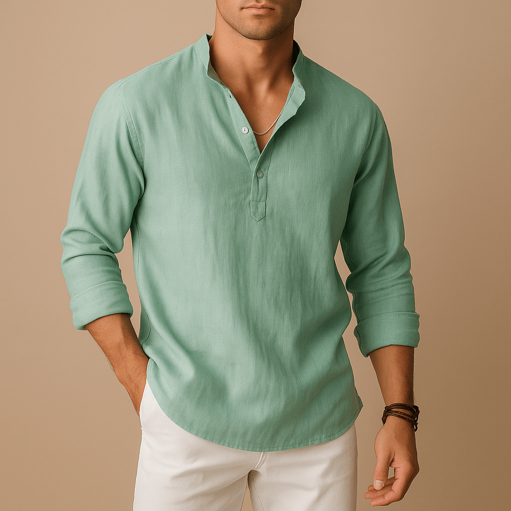 Miesten Pellavapaita – Kevyt ja Tyylikäs - EmiyoSuomi - Miesten T - paidat