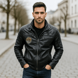 Miesten rento nahkatalvitakki – lämpö ja tyyli yhdessä - EmiyoSuomi - Takit - Miehet