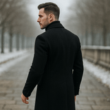 Miesten rento takki - nappikiinnitys - klassinen käänne - mukava tyyli - EmiyoSuomi - Takit - Miehet