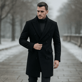 Miesten rento takki - nappikiinnitys - klassinen käänne - mukava tyyli - EmiyoSuomi - Takit - Miehet