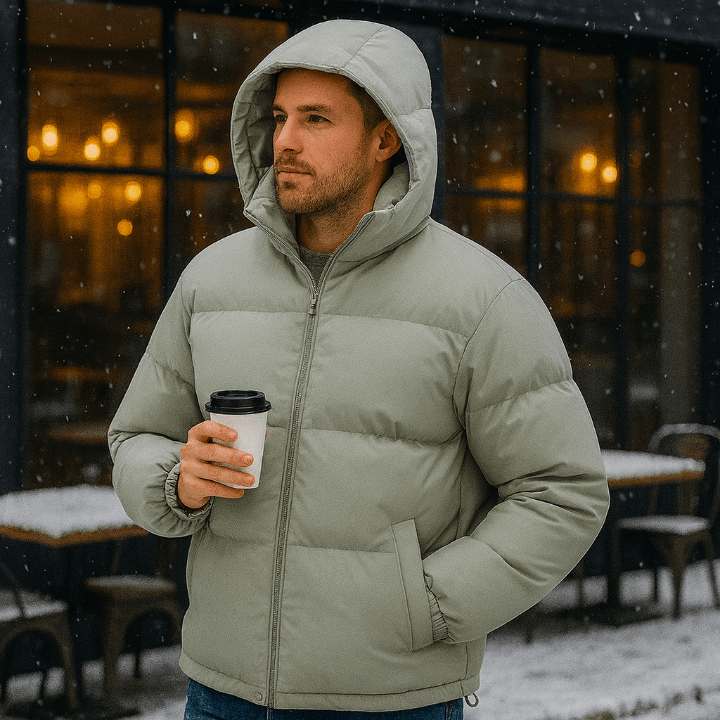Miesten talvi hiihtotakki Donsjas hupulla Regular Fit - EmiyoSuomi - Ski takit