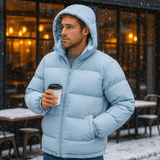Miesten talvi hiihtotakki Donsjas hupulla Regular Fit - EmiyoSuomi - Ski takit