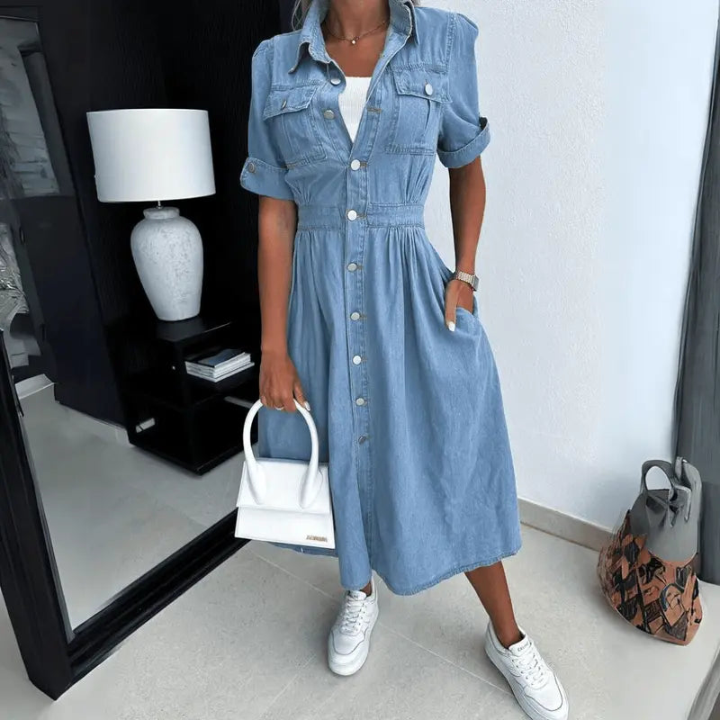 Rebekka Denim Midimekko - Tyylikäs & Ajaton vivano-warszawa
