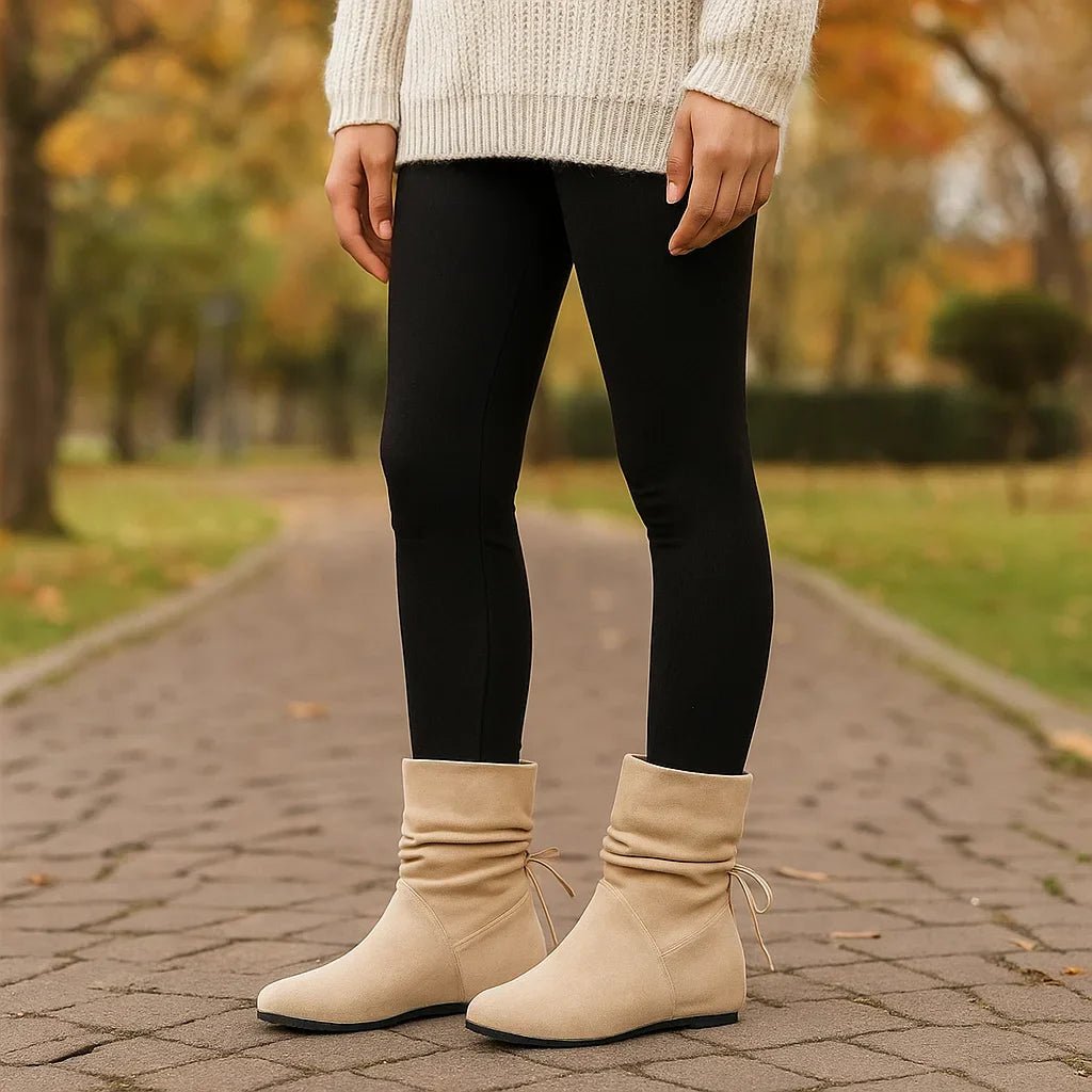 Naisille Suunnitellut Nubuck - nahkasaappaat - Nauhat - Liukumaton Pohja - EmiyoSuomi - Saappaat Nainen