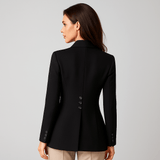 Naisten Blazer - Räätälöity Istuvuus - Yksinappinen - Sophistikoitu Toimistovaatetus - EmiyoSuomi - Neuleet