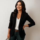 Naisten Bleiseri - Räätälöity Istuvuus - Pitkät Hihat - Elegantti Takki - EmiyoSuomi - Neuleet