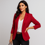 Naisten Bleiseri - Räätälöity Istuvuus - Pitkät Hihat - Elegantti Takki - EmiyoSuomi - Neuleet