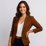 Naisten Bleiseri - Räätälöity Istuvuus - Pitkät Hihat - Elegantti Takki - EmiyoSuomi - Neuleet