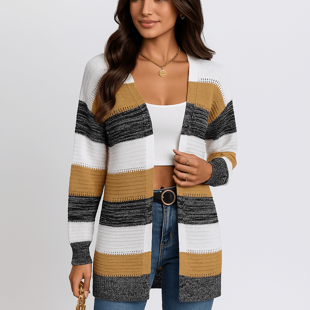 Naisten Cardigan - Mukava Mukavuus - Tyylikäs ja Pehmeä Design - EmiyoSuomi - Neuleet