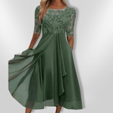 Naisten epäsymmetrinen mekko pitkähihaisella yläosalla - EmiyoSuomi - Kesäasut - Naiset