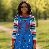 Naisten Halloween Puku Mekko - Pitkähiha - Pelottava Muotoilu - EmiyoSuomi - Halloween