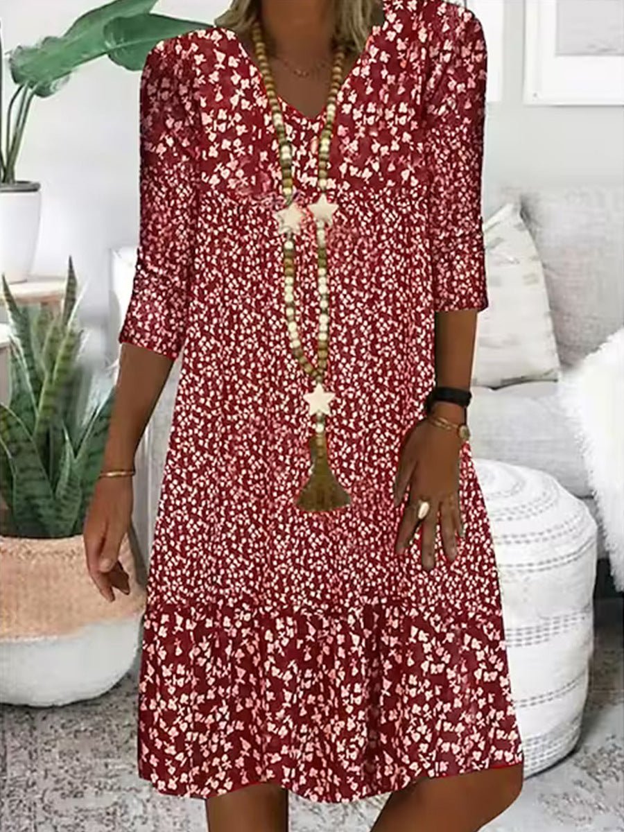 Naisten Kesämekko | Tyylikäs Puuvillamekko | 100% Puuvilla | Kevyt & Mukava - EmiyoSuomi - Kesäasut - Naiset