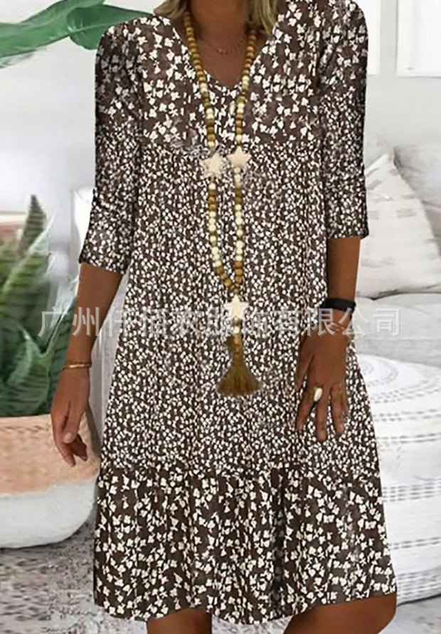 Naisten Kesämekko | Tyylikäs Puuvillamekko | 100% Puuvilla | Kevyt & Mukava - EmiyoSuomi - Kesäasut - Naiset