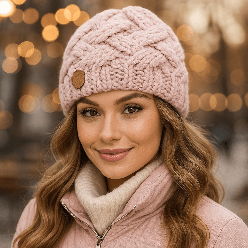 Naisten kierretty talvipipo Elena - EmiyoSuomi - Lämpimät pipot