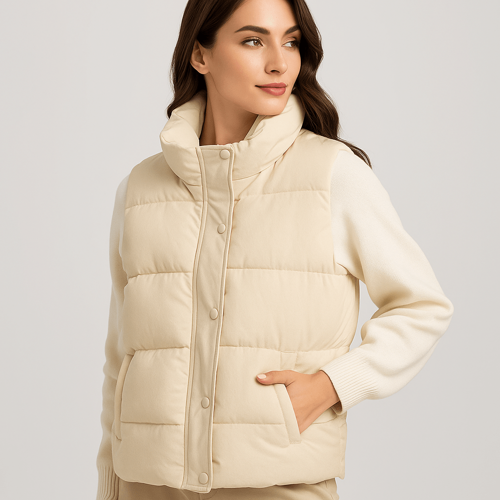 Naisten Liivi - Luksus Vuorattu Mukavuus - Tyylikäs Malli - EmiyoSuomi - Naisten liivi