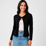 Naisten Lyhyt Cardigan - Elegantti - Mukava - Monikäyttöinen - Tyylikäs Valinta - EmiyoSuomi - Neuleet