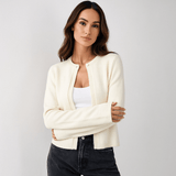 Naisten Lyhyt Cardigan - Elegantti - Mukava - Monikäyttöinen - Tyylikäs Valinta - EmiyoSuomi - Neuleet