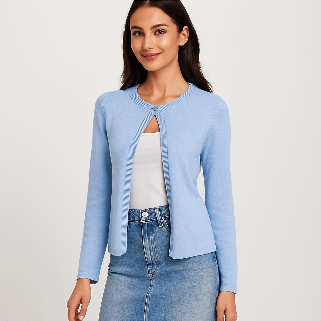 Naisten Lyhyt Cardigan - Elegantti - Mukava - Monikäyttöinen - Tyylikäs Valinta - EmiyoSuomi - Neuleet