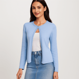 Naisten Lyhyt Cardigan - Elegantti - Mukava - Monikäyttöinen - Tyylikäs Valinta - EmiyoSuomi - Neuleet