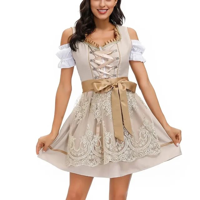 Naisten Mini Dirndl - mekko - Perinteinen Oktoberfest - muotoilu - Juhlavampi Trachten - mekko - EmiyoSuomi - Oktoberfest - Nainen