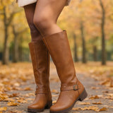 Naisten muotisaappaat - sivuvetoketju - koristevyö - Stilla - EmiyoSuomi - Saappaat Nainen