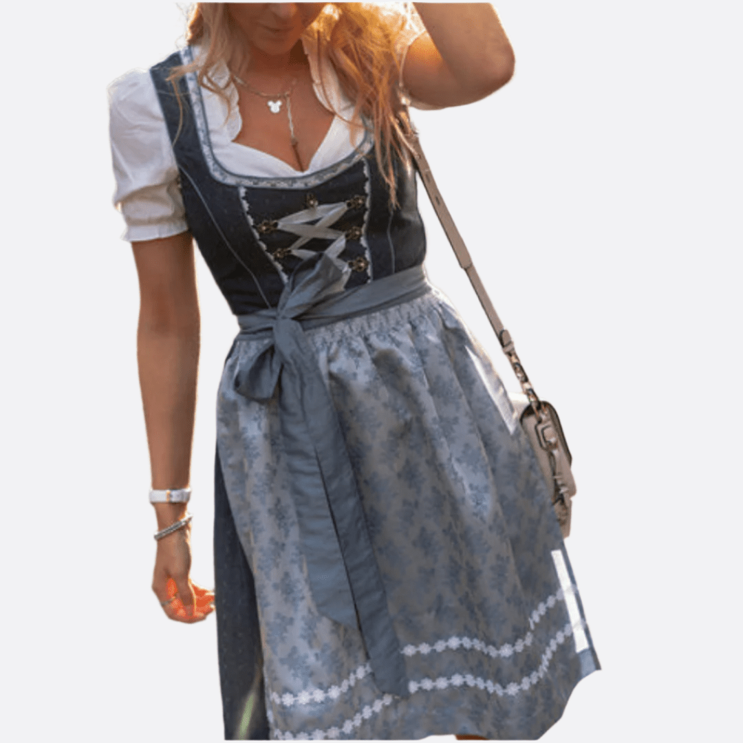 Naisten Oktoberfest Dirndl Mekko - Korkealaatuinen - Perinteinen Juhlapuku - EmiyoSuomi - Oktoberfest - Nainen