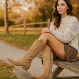 Naisten Saappaat - Pehmeä Nubukki - Rakenteellinen Muotoilu - Stilla - EmiyoSuomi - Saappaat Nainen