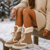 Naisten Talvikengät - Mukava Fleece - Vuori - Kestävä Profiili - EmiyoSuomi - Saappaat Nainen