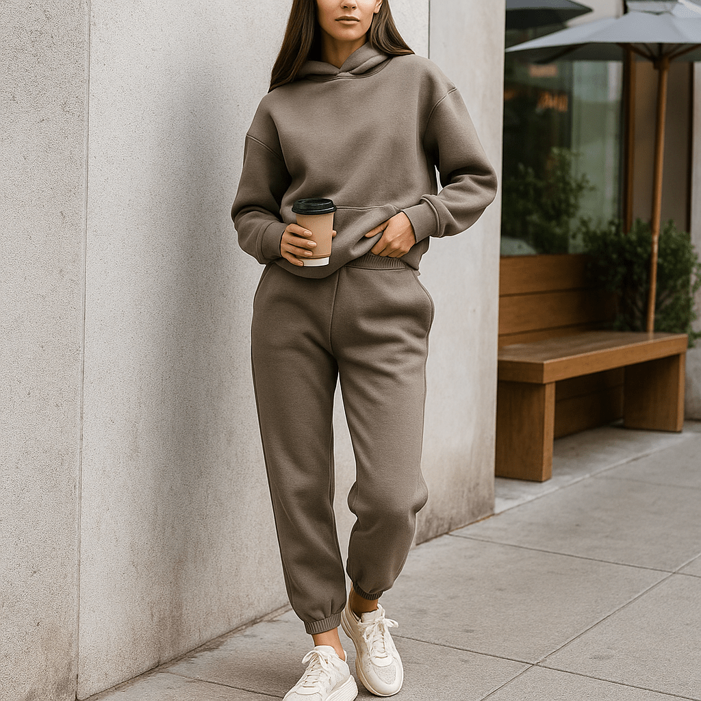 Naisten treenisarja - Hupparitakki - Naisten joggerit - EmiyoSuomi - Verkkapuku