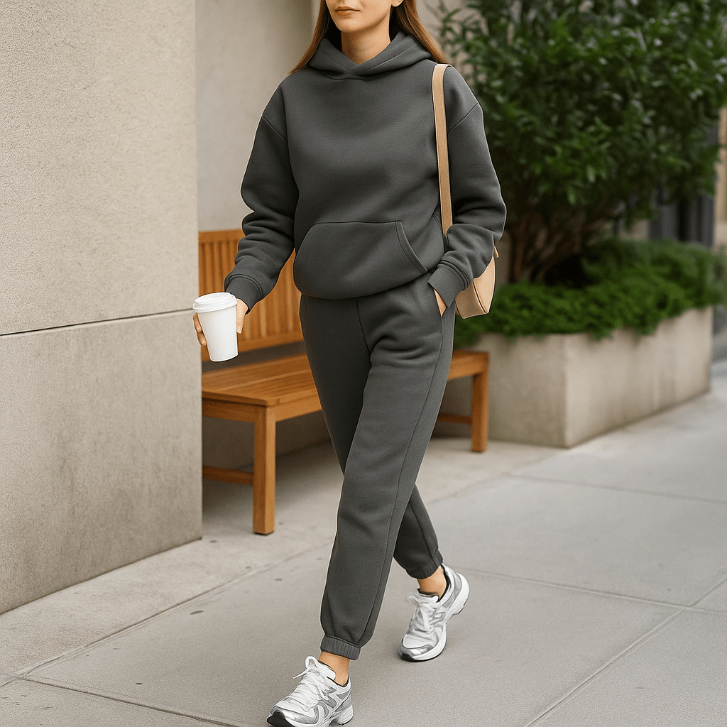 Naisten treenisarja - Hupparitakki - Naisten joggerit - EmiyoSuomi - Verkkapuku