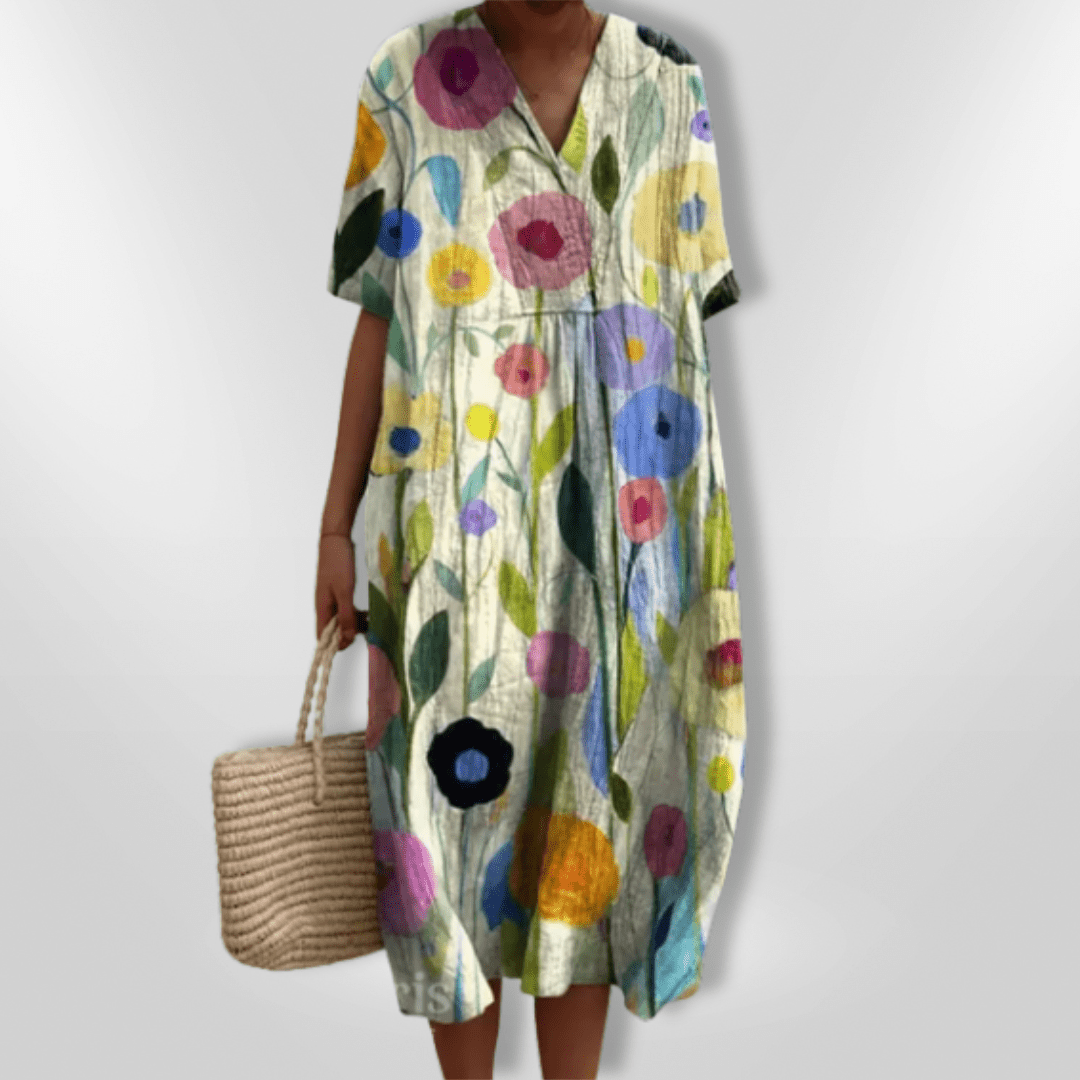 Naisten Väljä Kukallinen Kesämekko 100% Puuvilla - EmiyoSuomi - Kesäasut - Naiset