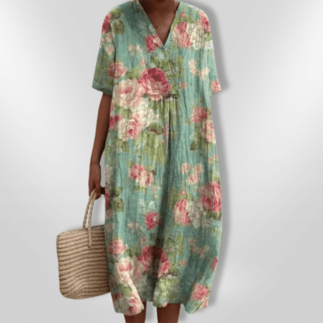 Naisten Väljä Kukallinen Kesämekko 100% Puuvilla - EmiyoSuomi - Kesäasut - Naiset