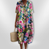 Naisten Väljä Kukallinen Kesämekko 100% Puuvilla - EmiyoSuomi - Kesäasut - Naiset