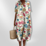 Naisten Väljä Kukallinen Kesämekko 100% Puuvilla - EmiyoSuomi - Kesäasut - Naiset