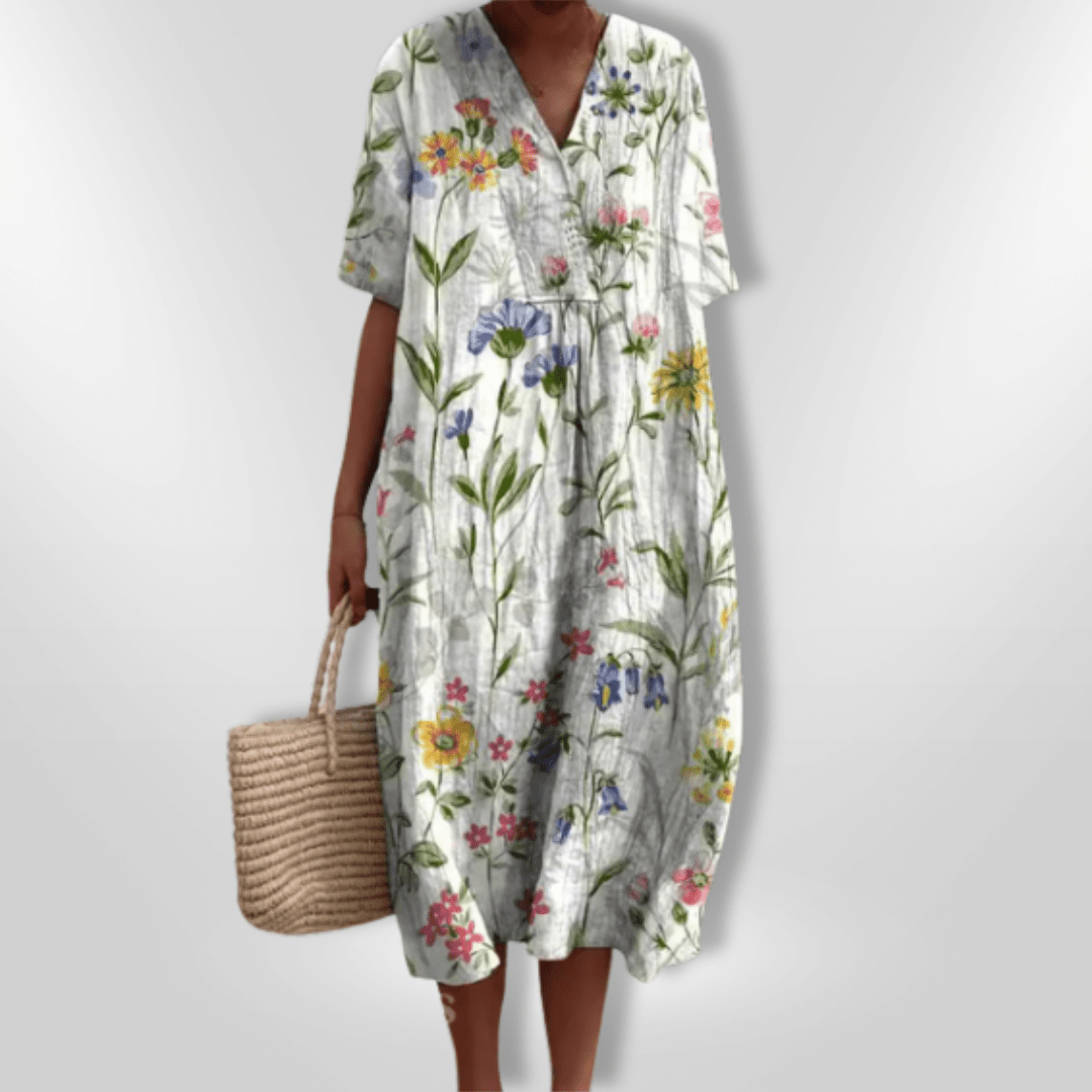 Naisten Väljä Kukallinen Kesämekko 100% Puuvilla - EmiyoSuomi - Kesäasut - Naiset