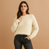 Pehmeä Cashmere Neulepaita - Mukava Eleganssi - Lämpö & Tyylitietoisuus - EmiyoSuomi - Neulepusero Nainen