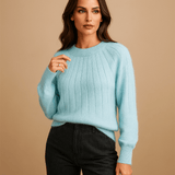 Pehmeä Cashmere Neulepaita - Mukava Eleganssi - Lämpö & Tyylitietoisuus - EmiyoSuomi - Neulepusero Nainen